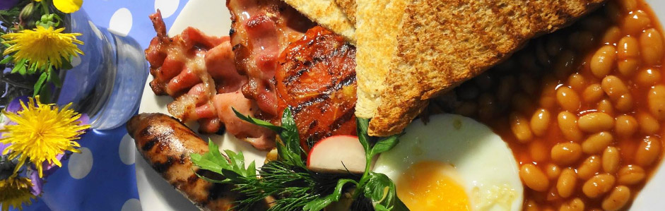Breakfast food served at Oak Hill Park Cafe